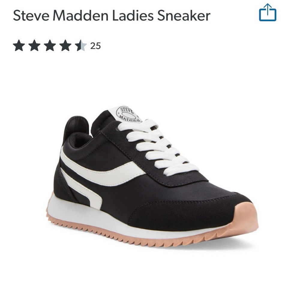 👟 Stylish Steve Madden Sneakers - Size 8 - Barely Worn! 🖤